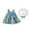 Blue, variant on Ruyang Toddler Baby Girls Dress Hat Clothes Baby Girl 1st Birthday Dresses Bowknot Princess Sundress Sun Protection Suit