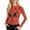 Brick Red, variant on Womens Mesh Top Long Sleeve Mock Neck Sheer Floral Lace Tshirt for Women Layering Blouse Brick Red L