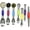 Multicolor, variant on Measuring Spoons Set Stainless Steel with Leveler, Stackable Metal Tablespoon Measure Spoon for Baking, Cups and Spoon Set Kitchen Gadgets Apartment Essentials Fits in  Jars