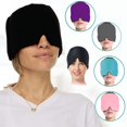 thumbnail image 1 of Gel Hot Cold Therapy Headache Migraine Relief Cap Black, 1 of 4