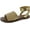 Natural, variant on Women's Rosa Ankle Strap Flat Sandal Black/Brown 5M