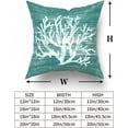 thumbnail image 6 of Sea Coral Throw Pillow Covers - Nautical Turquoise Green Wooden Deck Ocean Light Blue Pillows Case 18x18 Inch Decorative Livingroom Bedroom Cushion Cover for Home Couch Bed Farmhouse Decoration, 6 of 6