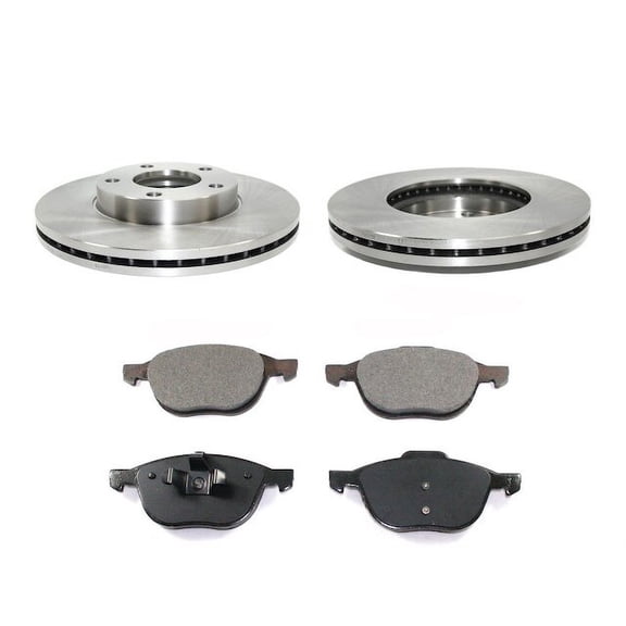 Front Brake Pad and Rotor Kit - Compatible with 2004 - 2013 Mazda 3 2.0L 4-Cylinder 2005 2006 2007 2008 2009 2010 2011 2012