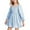 D10;Blue, variant on YOUYEDIAN Girls Dresses Size 10-12 2025 Summer Casual Ruffle Puff Sleeve Short Dress Cute Square Neck a Line Dress High Waist Plain Dress,Blue 8-9 Years