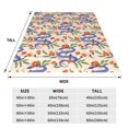 thumbnail image 2 of Yiaed Snake Pattern Fleece Throw Blanket,Fleece Throw Blankets for Couch & Bed All Season Use -80"x60", 2 of 4