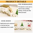 thumbnail image 3 of Adornos navideños, pequeños adornos de tren de madera pintados. Zhivalor CPB-US-PSF1150-1, 3 of 5