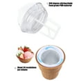 thumbnail image 5 of BCZHQQ Small DIY Ice Cream Maker - Home Original Auto-Stir Yogurt Machine,360° Blade,34 RPM,ABS,16x16x26cm (6.3x6.3x10.2in),Brown, 5 of 6
