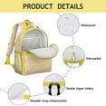 thumbnail image 4 of Llama Face Waterproof School Backpack - Kawaii Ergonomic Travel Daypack with Chest Strap, Breathable Padded for Teens & Students, 4 of 5