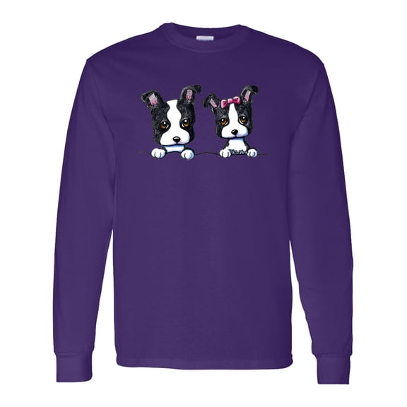 Inktastic Boston Terriers (dark Apparel) Long Sleeve T-Shirt