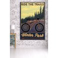 thumbnail image 3 of Winter Park, Colorado, Mountain Bike Scene (36x54 Giclee Gallery Art Print, Vivid Textured Wall Decor), 3 of 3