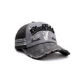 thumbnail image 1 of Black Rebel Gorra Knite estilo vintage desgastado para hombre estampada, 1 of 5
