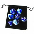 thumbnail image 4 of Milaget Pack of 7 Polyhedral Dices Set with Pouch Bar Math Teaching Blue C, 4 of 6
