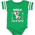 thumbnail image 3 of Inktastic I'm a Cutie White and Brown Holstein Cow with Arrows Boys or Girls Baby Bodysuit, 3 of 5