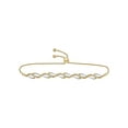 thumbnail image 1 of FB Jewels 10kt Yellow Gold Womens Round Diamond Bolo Bracelet 1/3 Cttw, 1 of 1