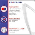 thumbnail image 5 of Whole Parts Freezer Door Gasket Seal (Magnetic Strip Inside, White) Part# 216481001 - Replacement & Compatible with Some Kenmore, Frigidaire, Tappan, Crosley, Kelvinator and Gibson Refrigerators, 5 of 7