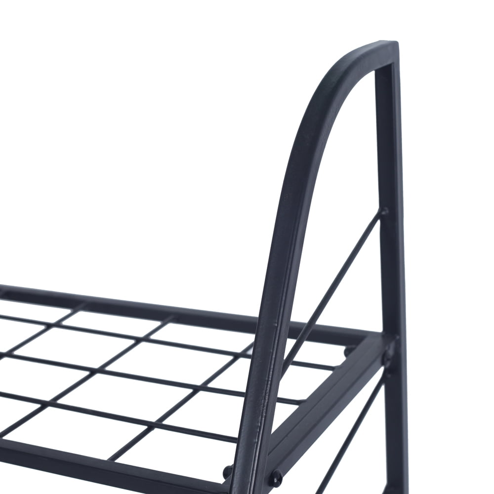 Kepooman Indoor/Outdoor 2-Tier Metal Plant Stand Flower Pot Holder Display Shelf for Home Patio Garden, Black Kepooman Indoor/Outdoor 2-Tier Metal Plant Stand Flower Pot Holder Display Shelf for Home Patio Garden, Black