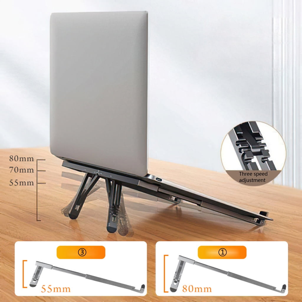 AOOOWER Aluminum Alloy Adjustable Foldable Laptop Stand Portable Aluminium Support Notebook Holder Tablet Base Desk Dissipation