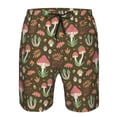 thumbnail image 4 of Kdxio Mushrooms and Autumn Pattern Mens Casual Shorts - Drawstring Summer Beach Sports Shorts for Men, 4 of 9