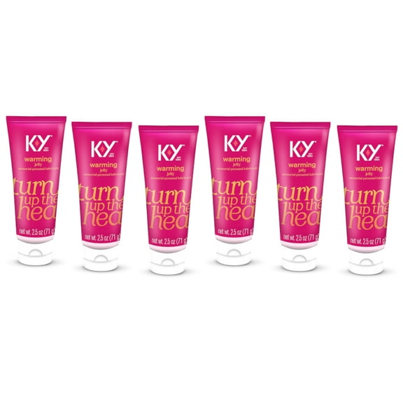 K-Y Warming Jelly Sensorial Personal Lubricant 2.5oz - Pack of 6