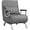 Dark Grey, variant on LDAILY Convertible Sofa Chair Bed, 5 Adjustable Position Folding Sleeper Chair, Single Folding Arm Chair w/Pillow, Backrest, Upholstered Seat, Lazy Sofa, Leisure Recliner for Home Office (Dark Grey)