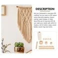 thumbnail image 3 of Nestingho Thick Macrame Cord 1 Set Beige Cotton Rope With Wooden Frame For Diy Craft Supplies And Wall Art, 3 of 6