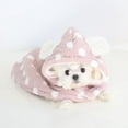 thumbnail image 6 of Cheers.US Warm Pet Cloak Costume Fine Workmanship Fabric Decorative Dots Pet Cap Cape Clothing,Dot Pattern, Thick, Soft  for Cats, 6 of 11