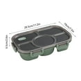 thumbnail image 2 of Bento Box Food Storage Container with 3 Compartments, Leak-proof & Dishwasher Safe for Easy Cleaning, Ideal for Adults and Minors Educational Lunch or Office Meal Prep,Vsgery, 2 of 2
