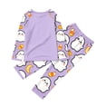thumbnail image 6 of Family Pajamas Matching Sets - 2 piece Ghost Print Long Sleeve Top and Pants ,Funny Cartoon Family Halloween Pajamas for Halloween Night for 90 Pjs, 6 of 7