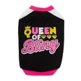 thumbnail image 2 of NIBOLOG Pet Clothes Round Neck Letter Printing Queen of Bling Pullover Puppy Sweatshirt Dog Vest Clothing Daily Wear, 2 of 7