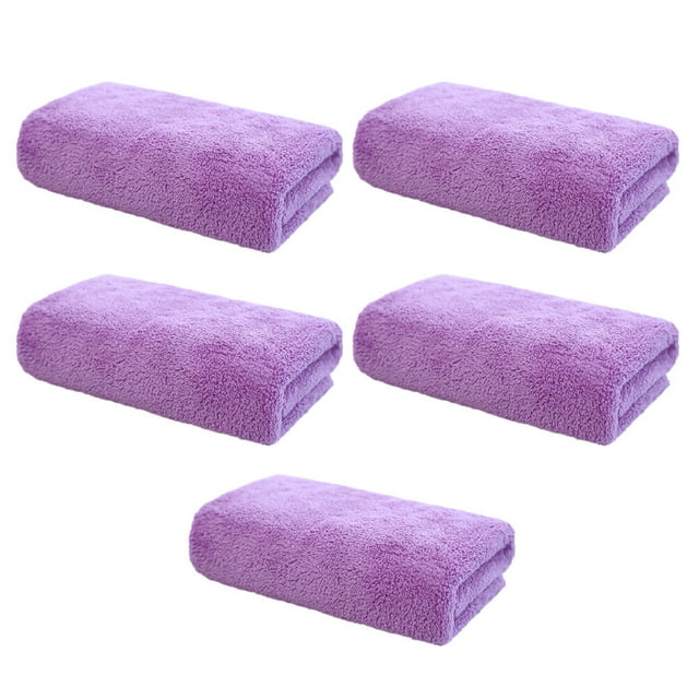 Minkissy 5PCS Makeup Remover Washcloths Absorbent Polyester Fiber for Women Travel