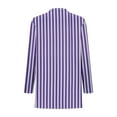 thumbnail image 5 of Fancifize Womens Lightweight Striped Cardigan Long Sleeve Casual High Low Hem Cardigans Open Front Fall Fashion Loose Outwear, 5 of 5