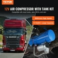 thumbnail image 2 of Compresor de aire VEVOR de 12 V con sistema de compresor de bocina de aire a bordo con tanque de 1,6 gal/6 L, 2 of 9