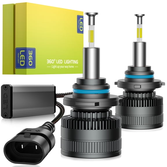 SPBTAR RD10 LED Headlight Bulbs, 2 Pcs 9005/HB3 H11/H8/H9 110W Bulbs, 360° Full IIlumination 6500K White 32000LM IP68 LED Headlight Bulbs