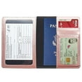 thumbnail image 2 of Fyrome Passport and Vaccine Card Holder Combo, Passport Holder with Vaccine Card Slot Waterproof, Synthetic Leather Passport Case Protector Cover with 3D Embossed Patterns for Men and Women, 2 of 7