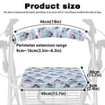 thumbnail image 6 of HELLHERO Palm Leaves Walker Covers Non-Slip Cover Walker Seat Cover Stain Proof Soft for Streets, 6 of 7