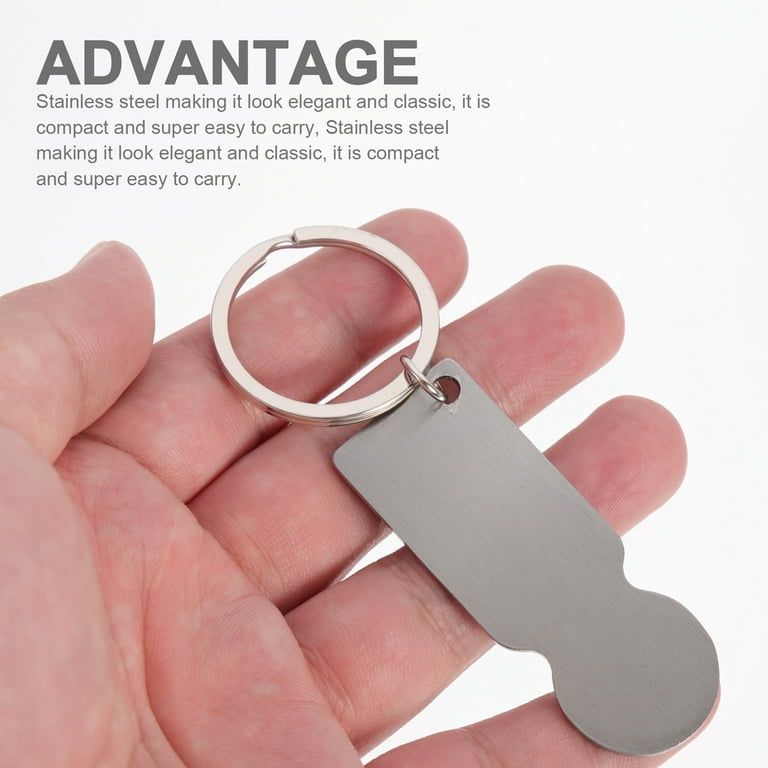 Cart Token Metal Wallets Blank Keychains Shopping Accessory Portable Wagon  Grocery Trolley Keyring Small Change Purse 