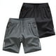 thumbnail image 2 of Pantalones cortos informales de verano para hombre, Shorts transpirables de playa de seda de hielo, cómodos, para Fitness, baloncesto, deportes, correr, 2 of 4