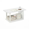 thumbnail image 4 of Furinno Basic Home Living Coffee Table, White/White, 4 of 6
