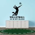 thumbnail image 3 of Sports Wall Decals for Boys Bedroom - Volleyball Back Row Attack Player DIY & Creativity Boy Girl Bedroom Wall Sticker - Size: 18 In x 20 In, 3 of 5