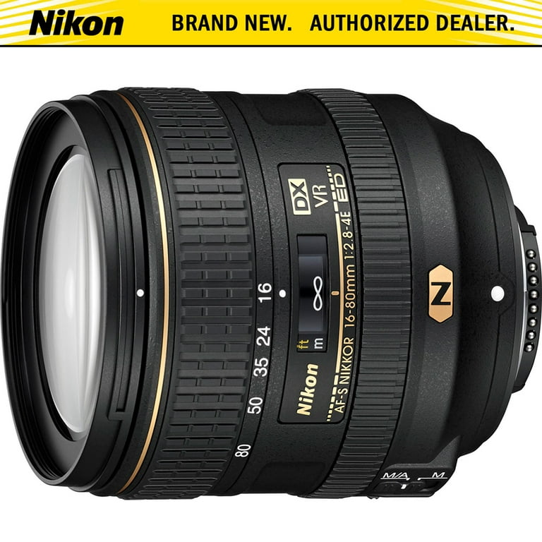 Nikon AF-S DX NIKKOR 16-80mm f/2.8-4E ED VR Lens - Walmart.com