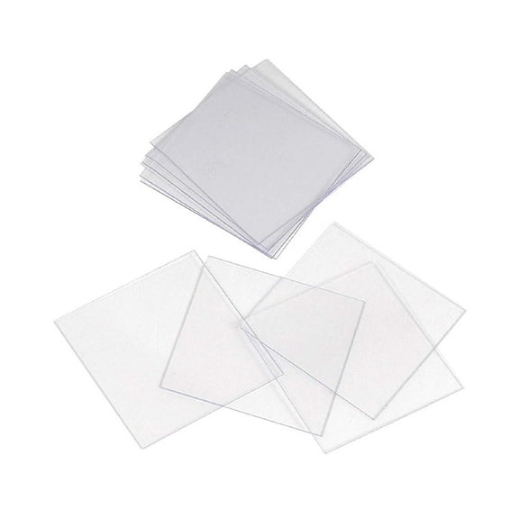 AmScope - Square Glass Microscope Cover Slips, 22mm x 22mm Cover Slides - Pack of 100 - CS-S22-100