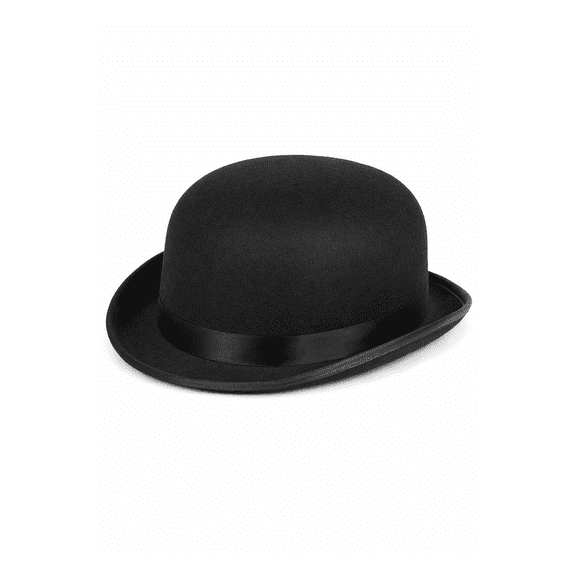 Adult's Black Derby Hat Costume Accessory
