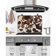 thumbnail image 5 of nqOlkjepod Large Induction Cooktop Protector Mat 24"x21", Cow Patterned Stove Top Covers for Electric Stove, Vintage Farmhouse Abstract Country Western Stove Burner Cover Mats, Glass Top Stove Cover, 5 of 8