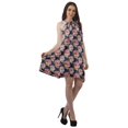 thumbnail image 5 of Moomaya Halter Neck Plus Size Tunic Rayon Sleeveless Tank Top Mini T-Shirt Dress, 5 of 6