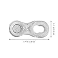 thumbnail image 2 of KALLORY 2 Pairs Chain Buckle Steel Joint For Effective Bike Chain Replacement, 2 of 7