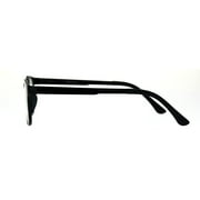 Mens Super Light Weight Indestructible TR90 Plastic Optical Eyeglasses Frame Shiny Black