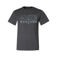 thumbnail image 2 of Wild Bobby, Vintage Ford Mustang Silver Honeycomb Grill Distressed, Cars and Trucks, Men Graphic Tee, Heather Black, XX-Large, 2 of 4