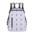 thumbnail image 1 of Balery Stripes and Sprigs of Lavender Mochila ligera para hombre y mujer: duradera e impermeable, ideal para la escuela, el trabajo, viajes y uso diario., 1 of 7
