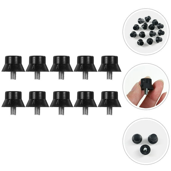 WRITWAA 10Pcs Running Shoes Spikes Black Nylon Track Shoes Anti Skid Replacement Nails
