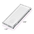 thumbnail image 3 of Jumpingount Bandeja de pestañas rectangulares para azulejos de pestañas, herramientas para pestañas, de maquillaje de cilios de cristal Simple, Ayudas para vestirse con gancho de botón Jumpingount CE001684-00, 3 of 6